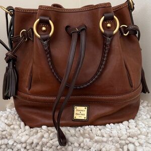 Dooney & Bourke Chestnut Leather Buckley Bag